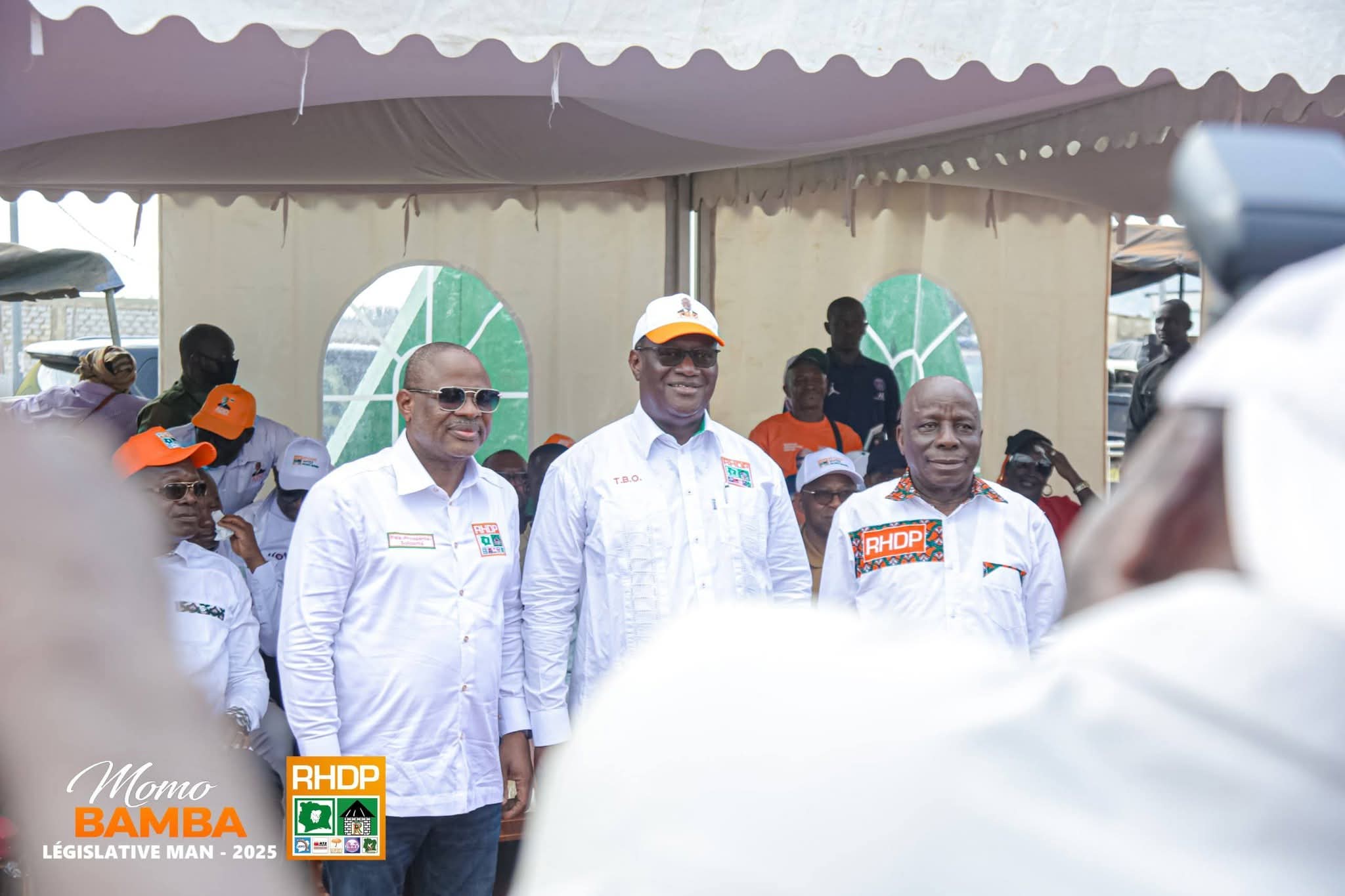 Dernier jour de campagne à Man : Tené Birahima Ouattara adoube Momo Bamba et recadre les dissidents 