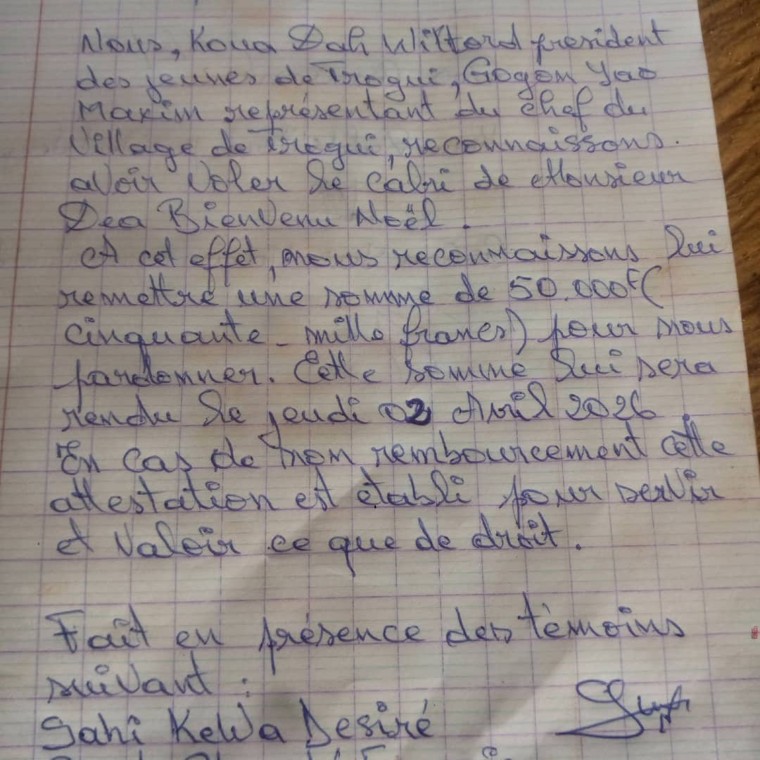 Trogui: le village où même les voleurs portent des titres officiels 
